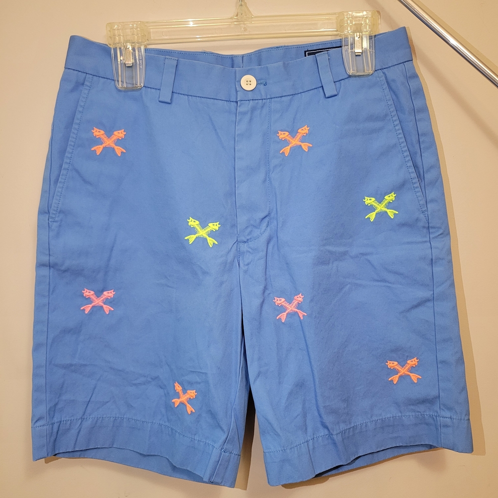 Vineyard Vines Men's Blue Breaker Short with Neon Embroidery - Picture 2 of 9